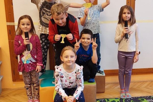 Námětová hra dětí z 1. oddělení školní družiny (6. 2. 2026)