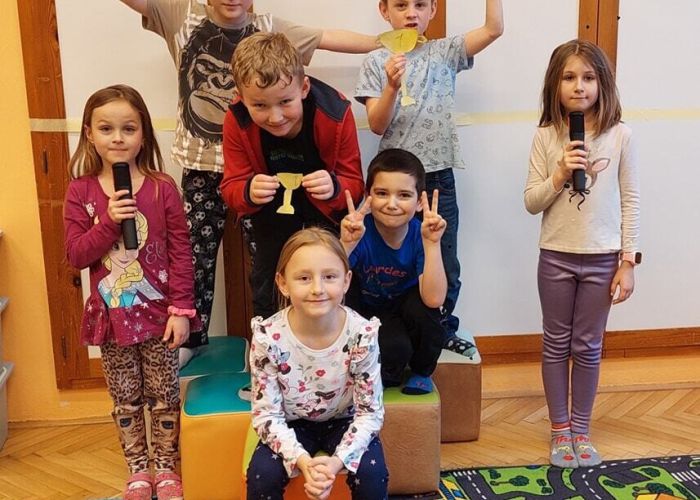 Námětová hra dětí z 1. oddělení školní družiny (6. 2. 2026)