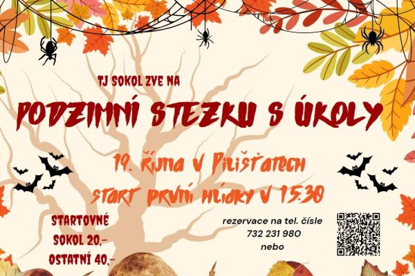 Pozvánka od TJ Sokol na podzimní stezku s úkoly